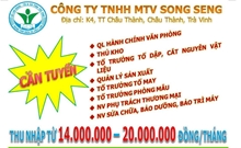 Việc làm tại tỉnh Trà Vinh